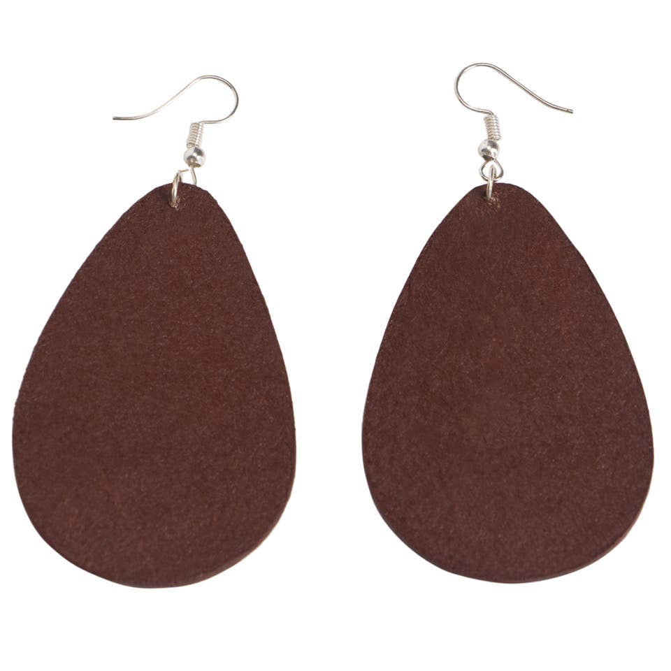 TE-01 - Tooled Pear Drop Earrings -Surgical Steel (Min 3pcs)