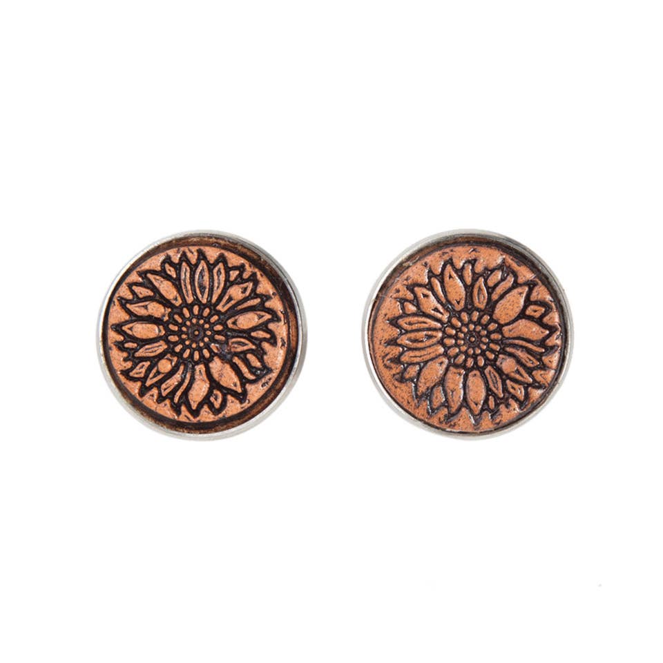 TE-03 Tooled Stud Earrings - Stainless Steel