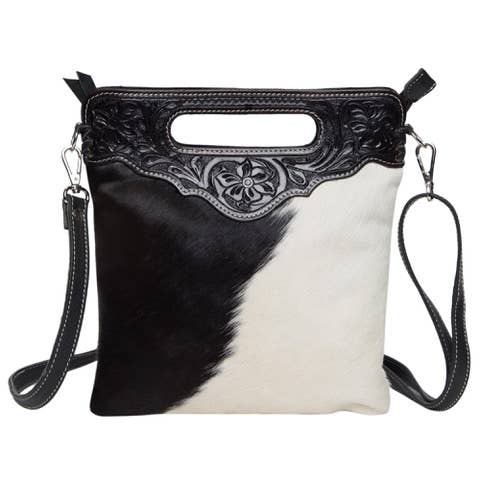 Tooling Leather Sling Cowhide Bag - AB04 - Cali