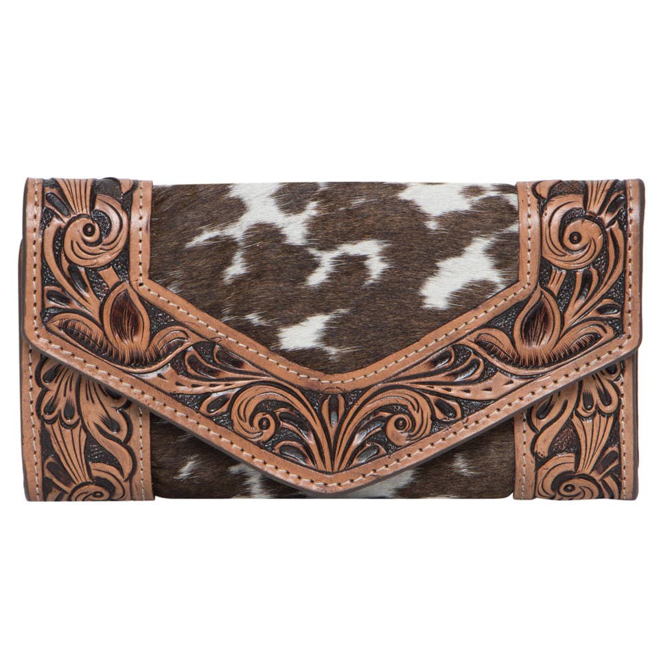 Tooling Lthr Trifold Cowhide Wallet - AW26 - Cuba