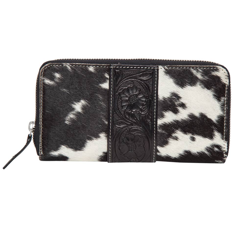 Tooling Leather Cowhide Zippered Wallet - AW21 - Salta