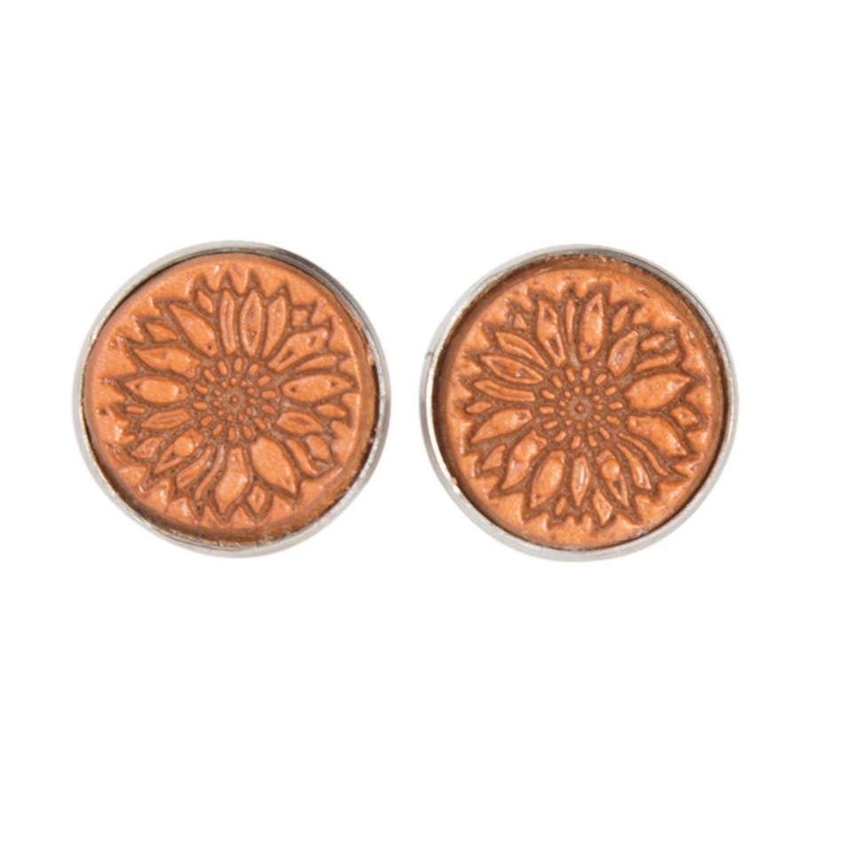 TE-03 Tooled Stud Earrings -  Stainless Steel