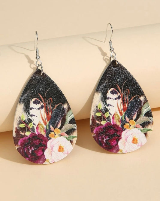 Floral Waterdrop Earrings