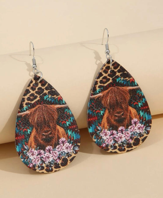 Highland Cattle Earrings