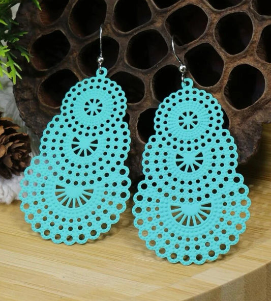 Lace Look Drop Earrings